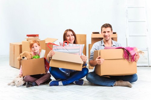Careful wrapping and labeling during packing services in Downe