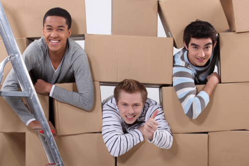 Local moving help navigating a residential street in Downe